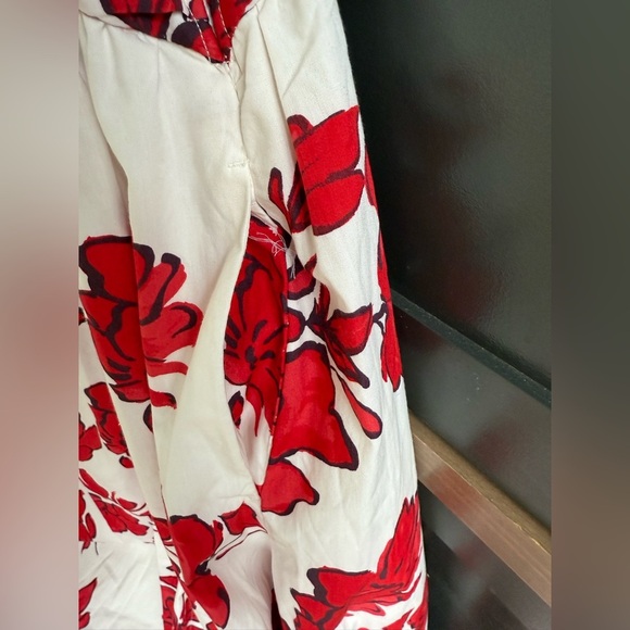 Abercrombie & Fitch Red Floral One-Shoulder Cutout Maxi Dress • S • NWT - Picture 8 of 14